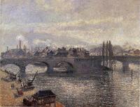 Pissarro, Camille - The Corneille Bridge, Rouen, Morning Effect